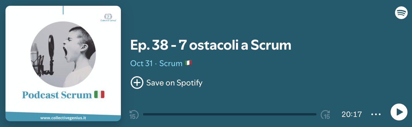 Podcast - 7 Ostacoli a Scrum