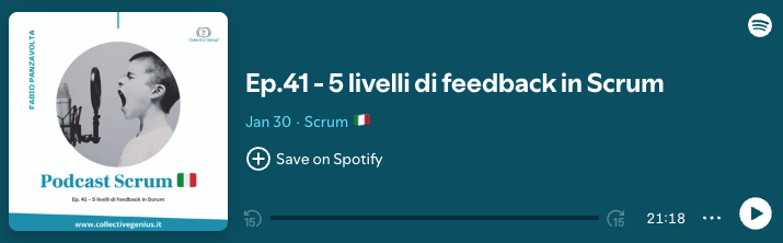 5 Livelli di feedback in Scrum